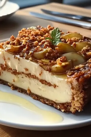 Biscoff Apple Crumble Cheesecake