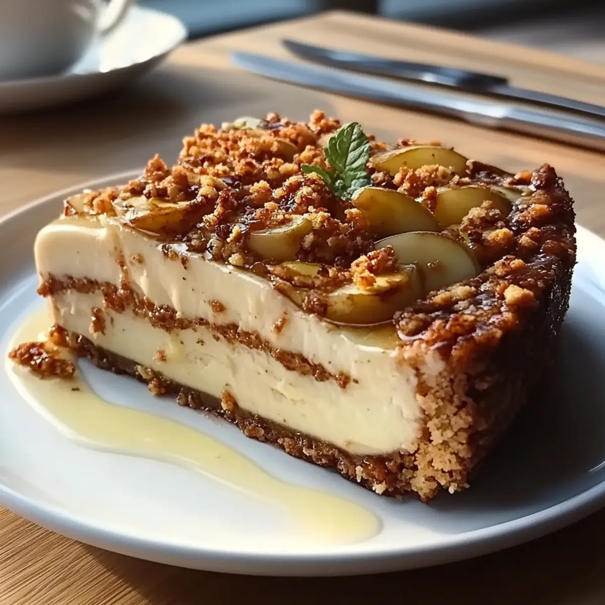 Biscoff Apple Crumble Cheesecake