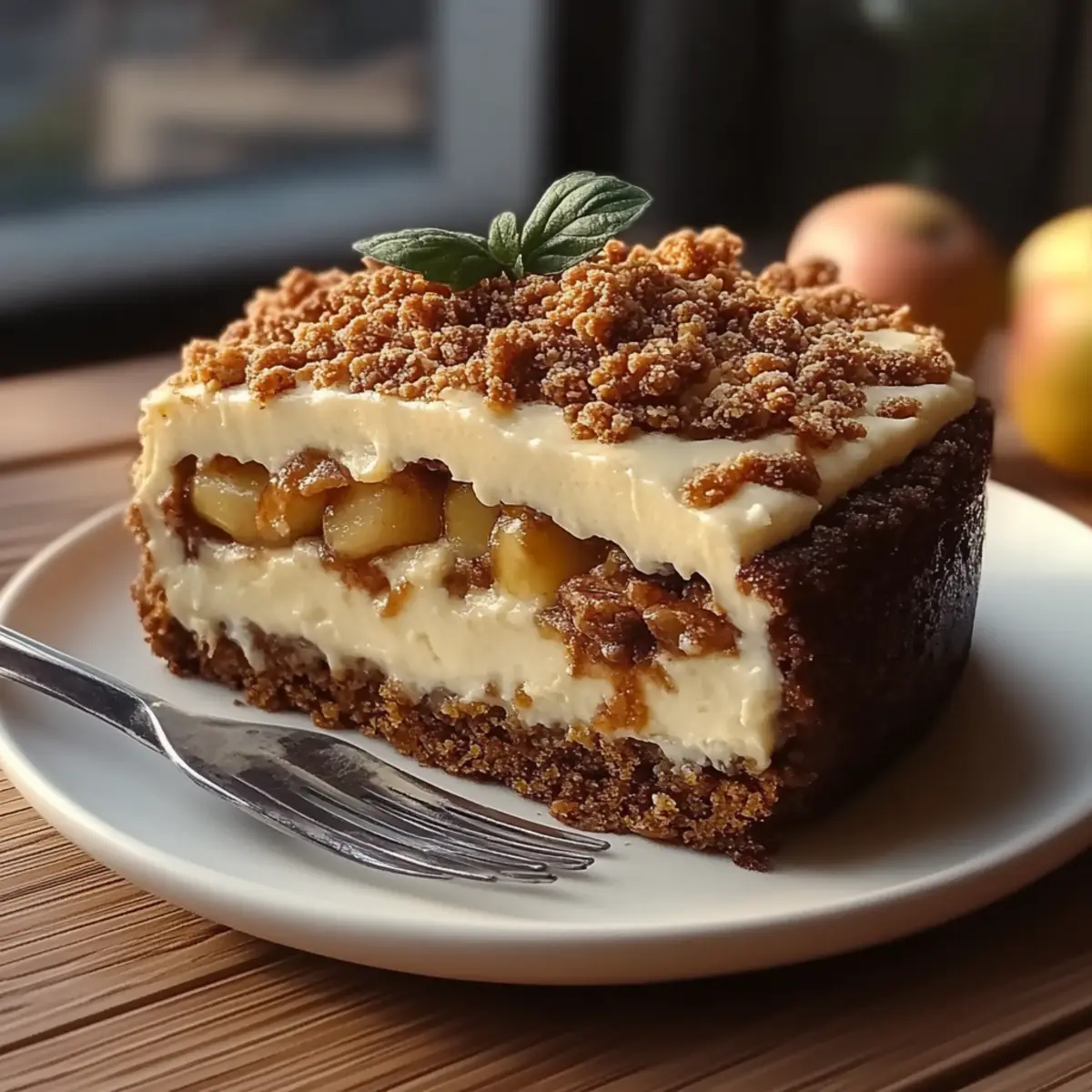 Biscoff Apple Crumble Cheesecake