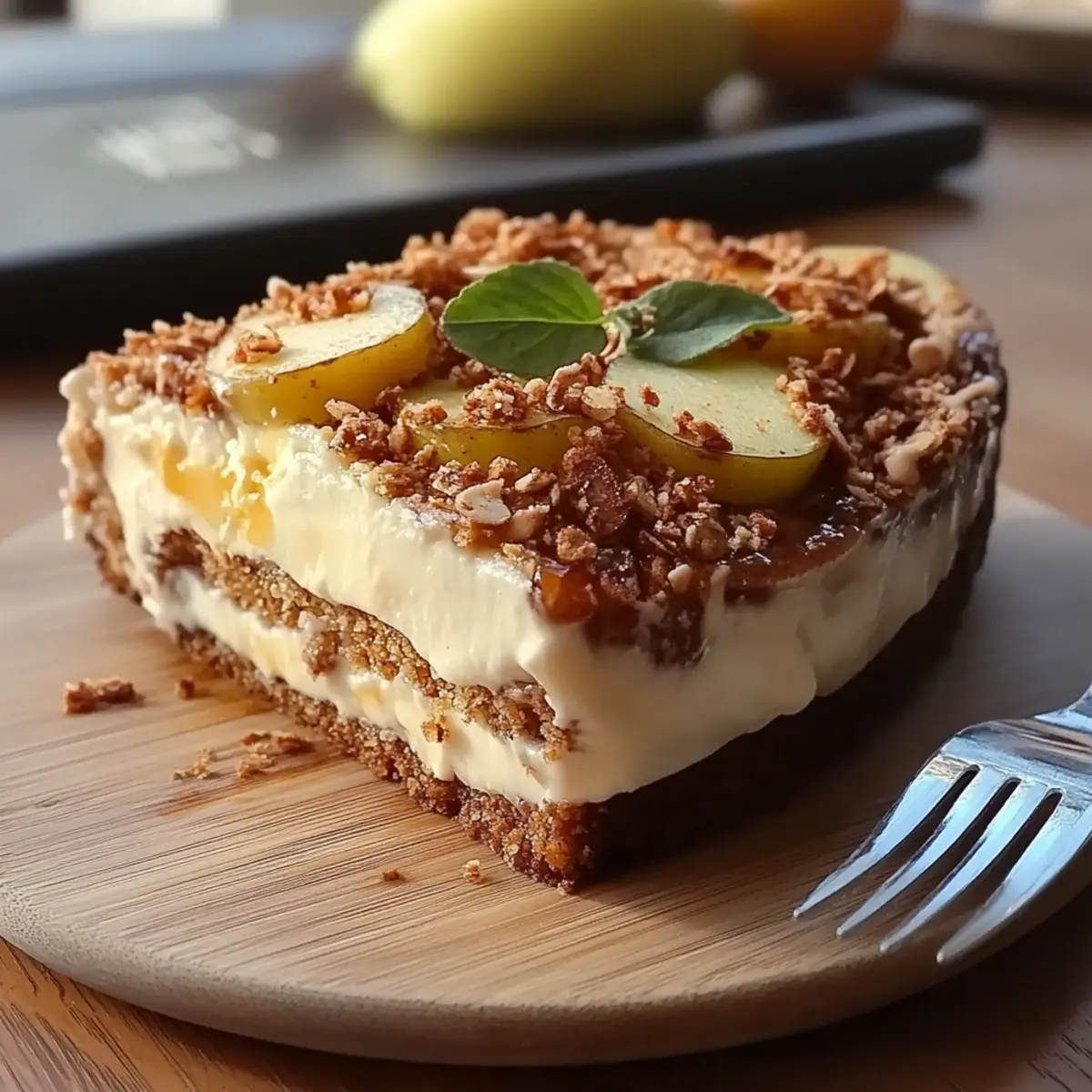 Biscoff Apple Crumble Cheesecake