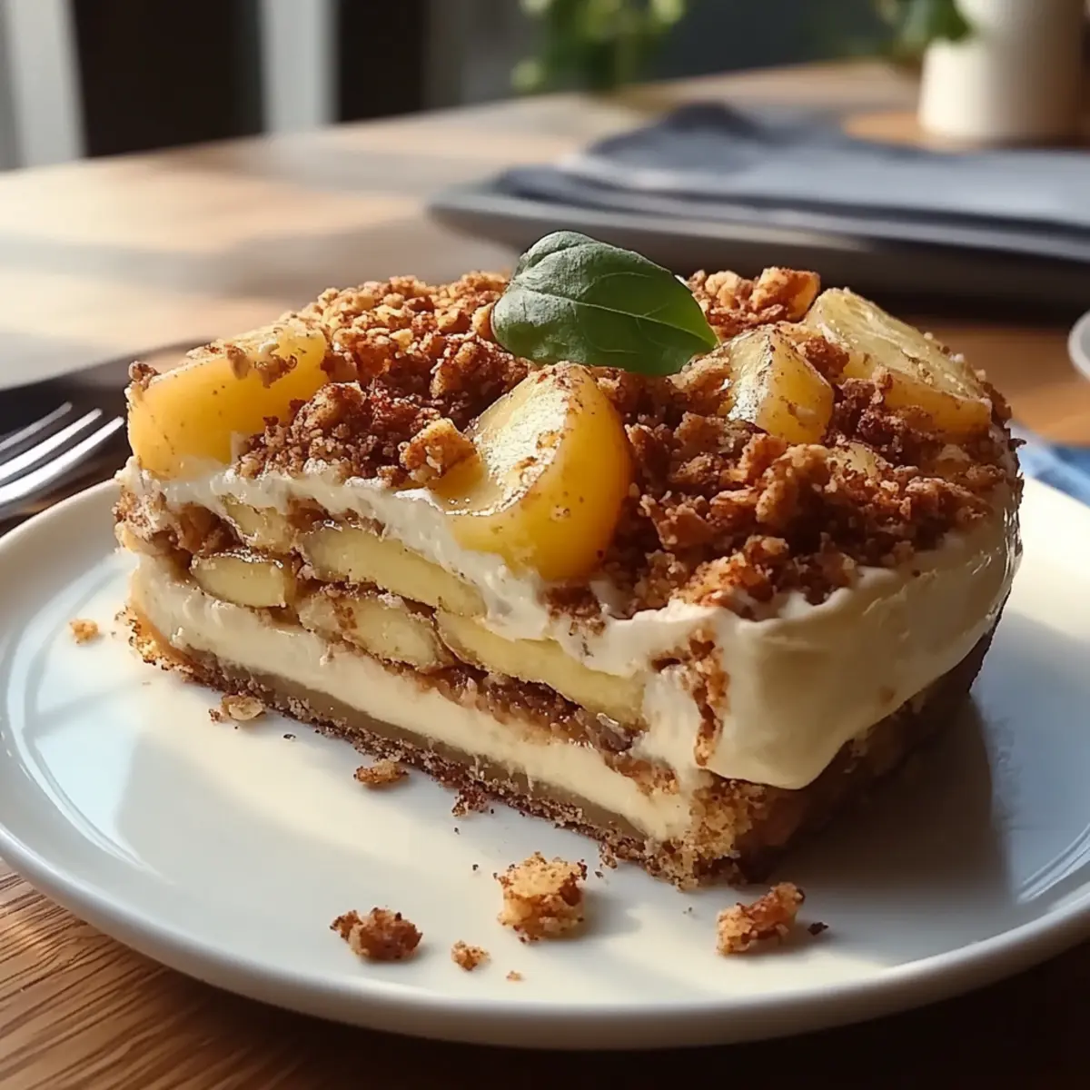 Biscoff Apple Crumble Cheesecake