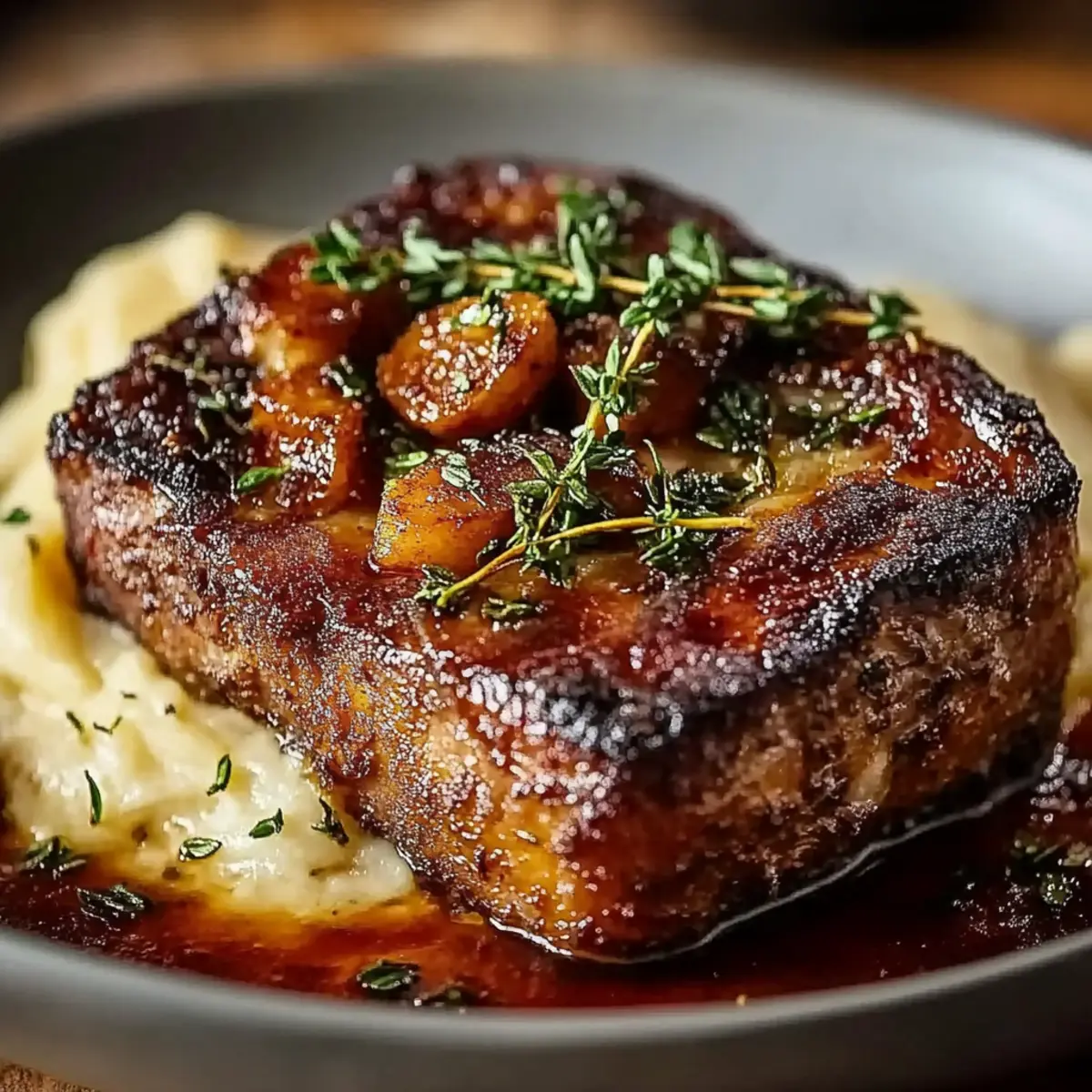 Braised Short Ribs with Mashed Potatoes