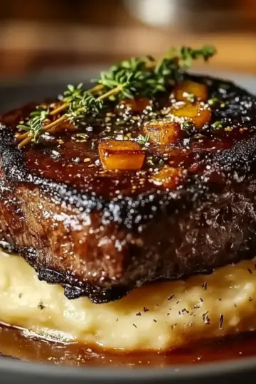 Braised Short Ribs with Mashed Potatoes