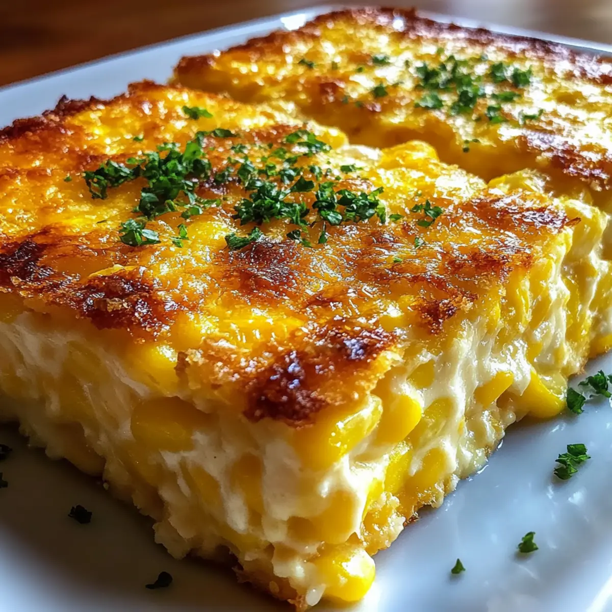 Cheesy Cream Cheese Corn Casserole