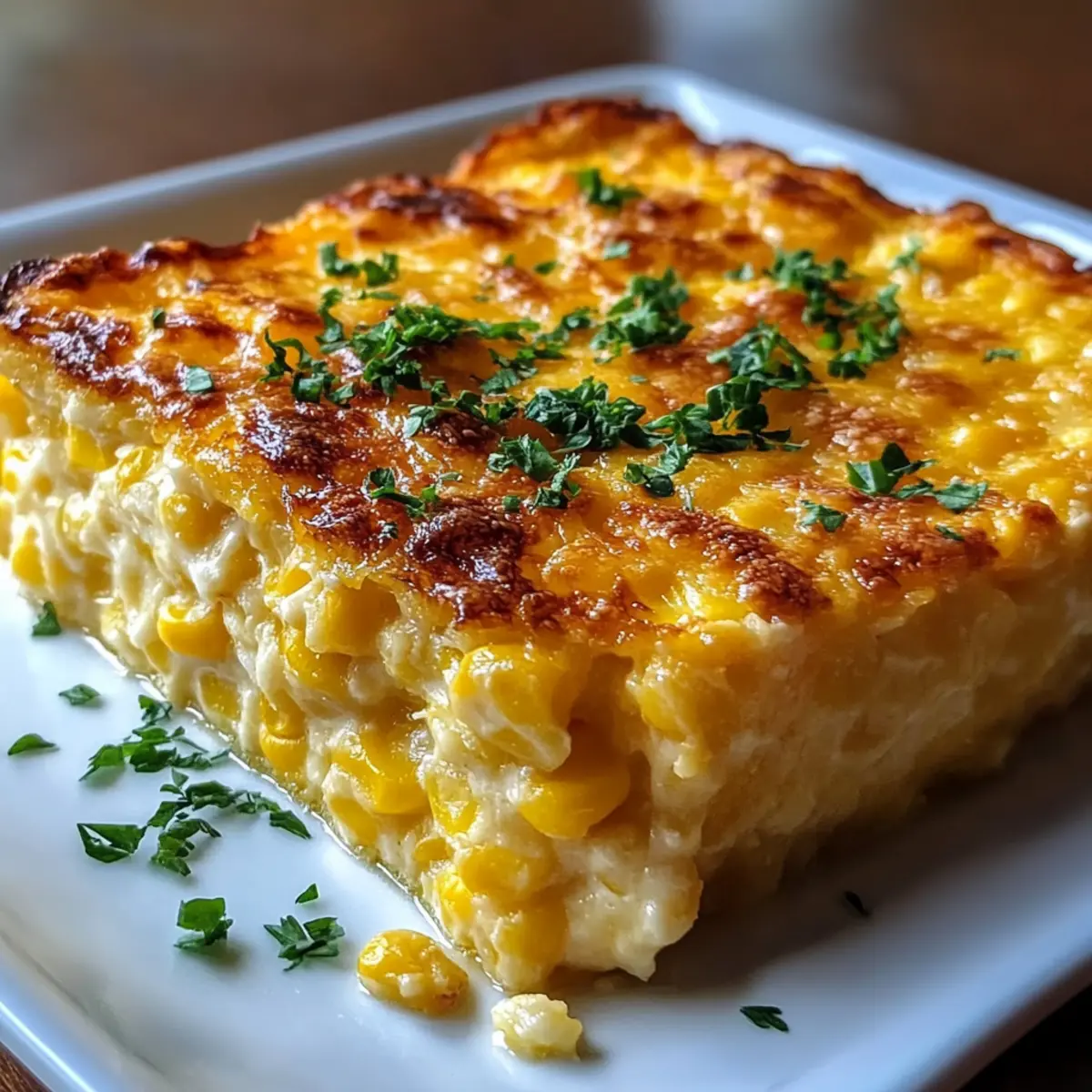 Cheesy Cream Cheese Corn Casserole
