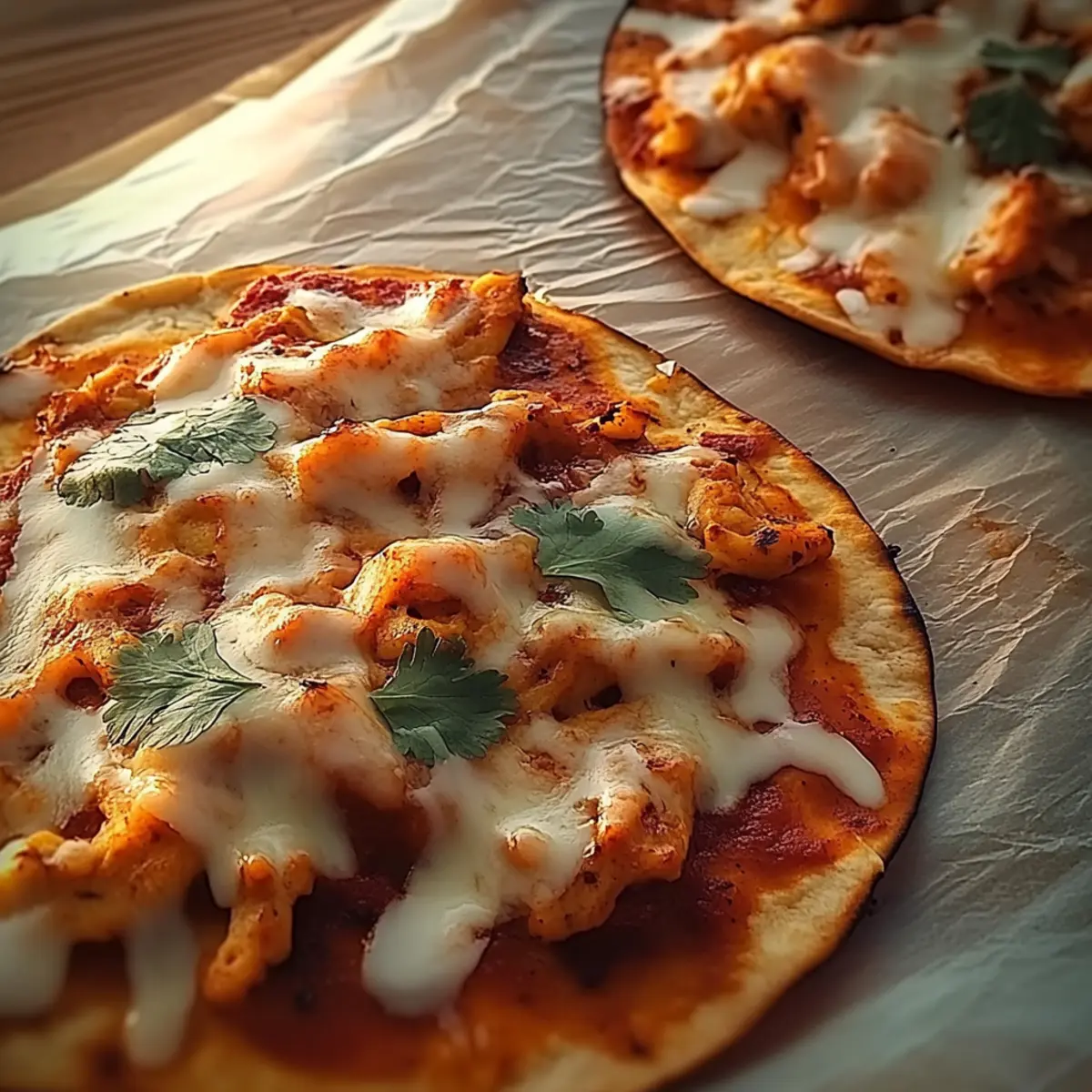 Cheesy Sweet Chilli Chicken Flatbreads