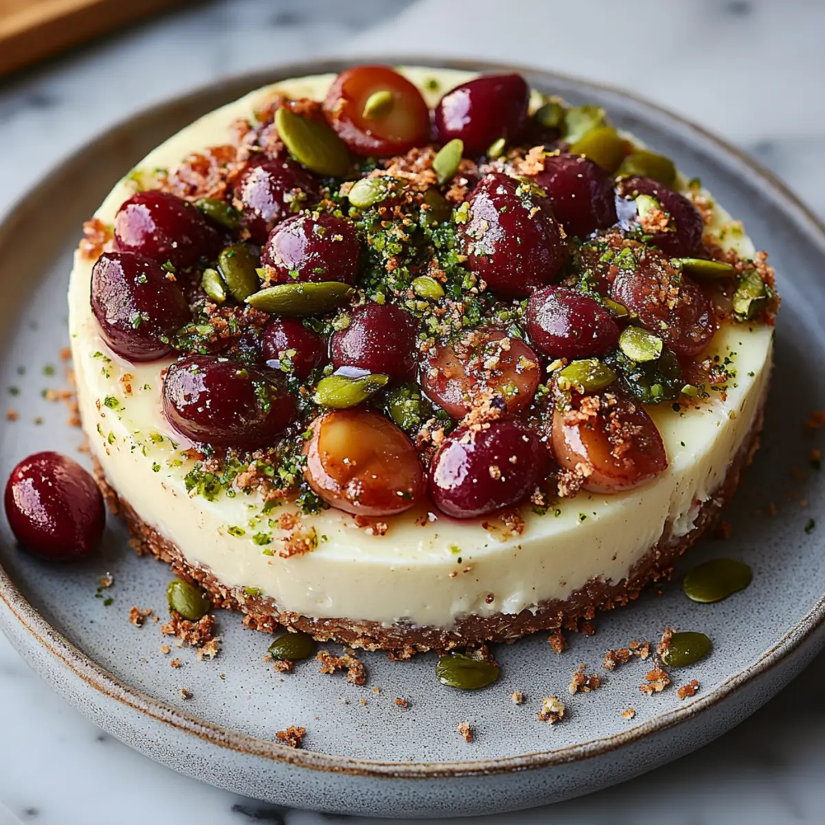 Cherry Pistachio Cheesecake