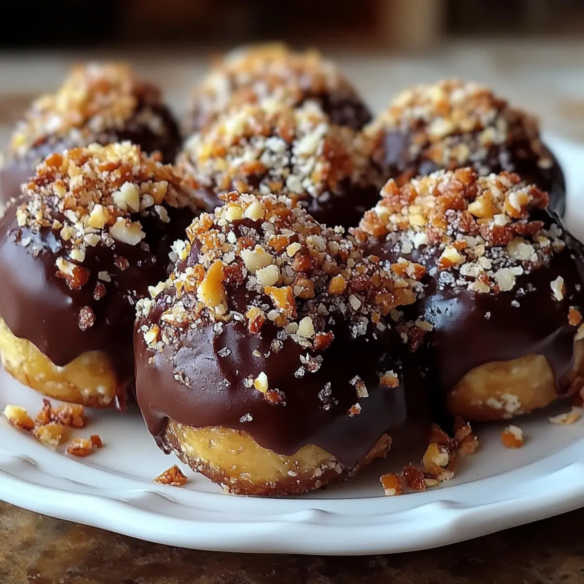Chocolate-Dipped Bourbon Balls with a Nutty Crunch