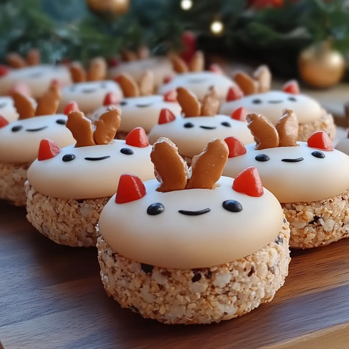 Christmas Reindeer Macarons