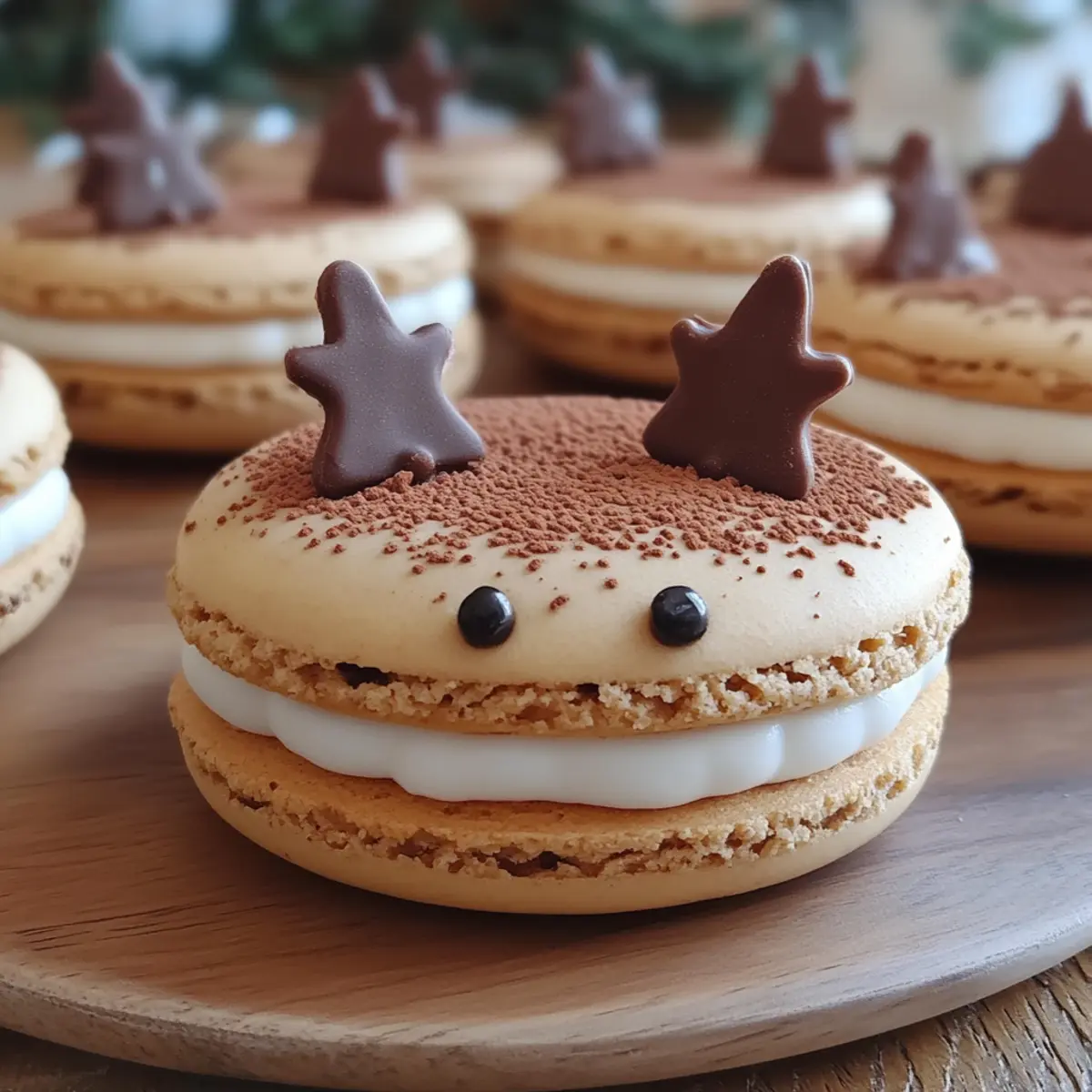 Christmas Reindeer Macarons