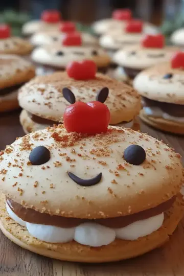 Christmas Reindeer Macarons