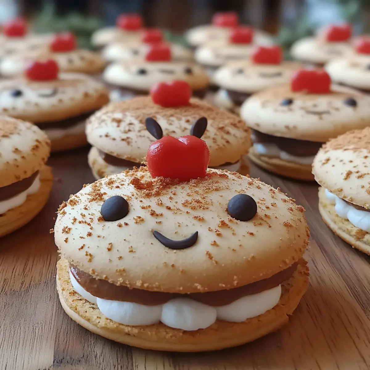 Christmas Reindeer Macarons