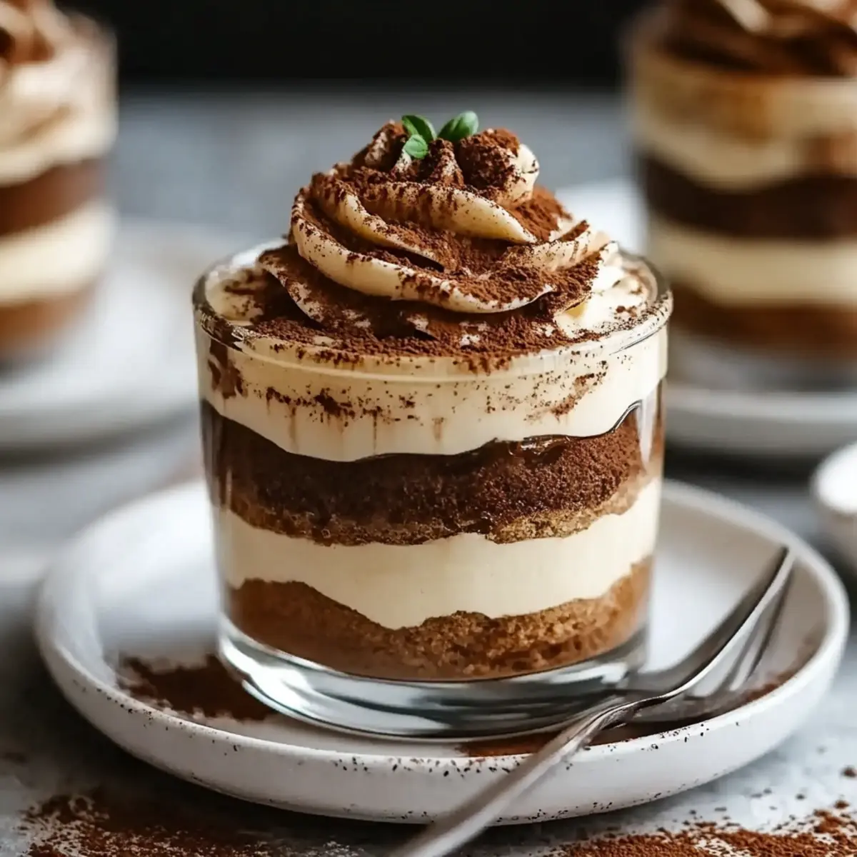 Coffee Protein Tiramisu Cups