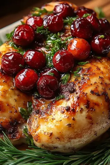 Cranberry Maple Roast Chicken