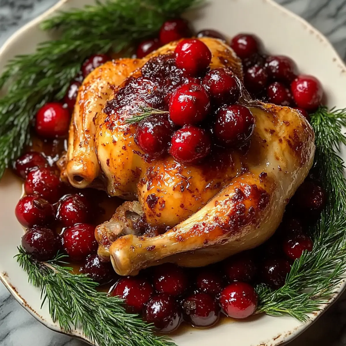 Cranberry Maple Roast Chicken
