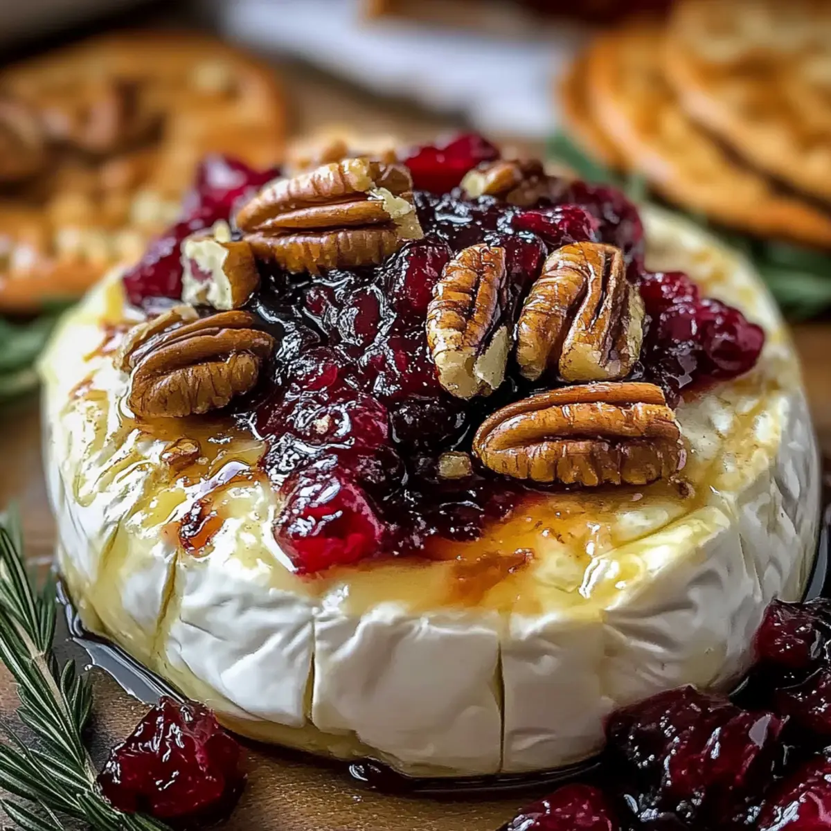 Cranberry Pecan Baked Brie