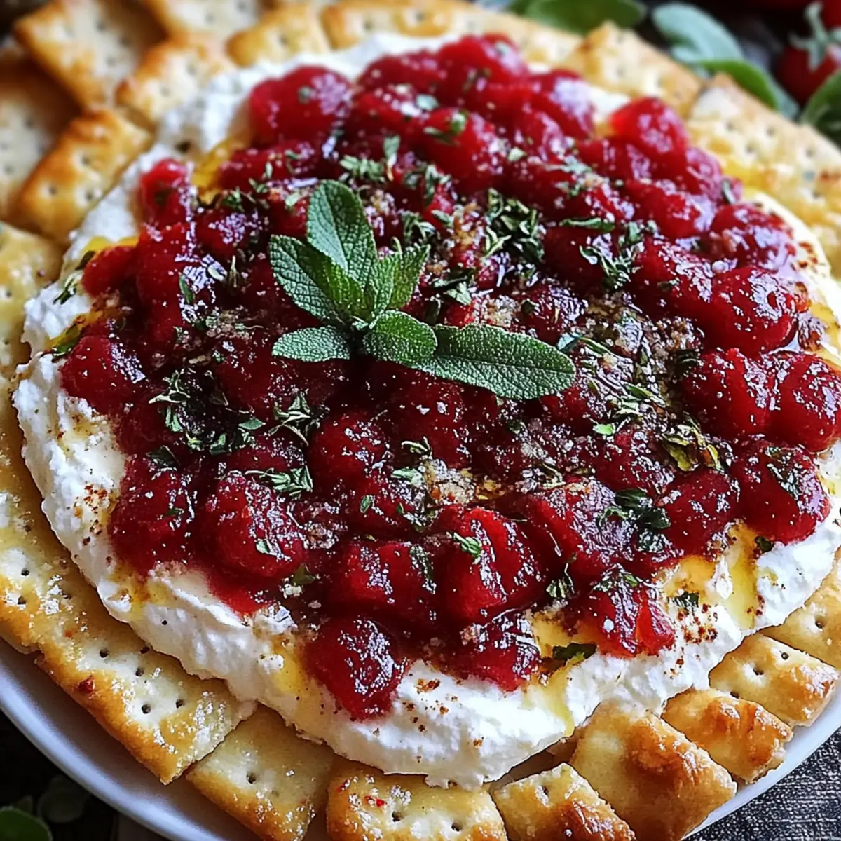 Cranberry Whipped Feta Dip