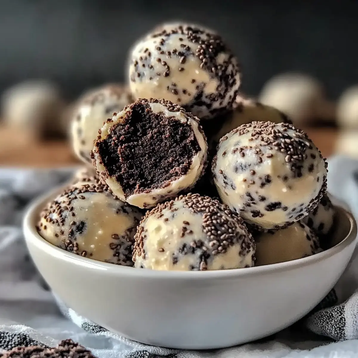 Cream Cheese Oreo Protein Balls