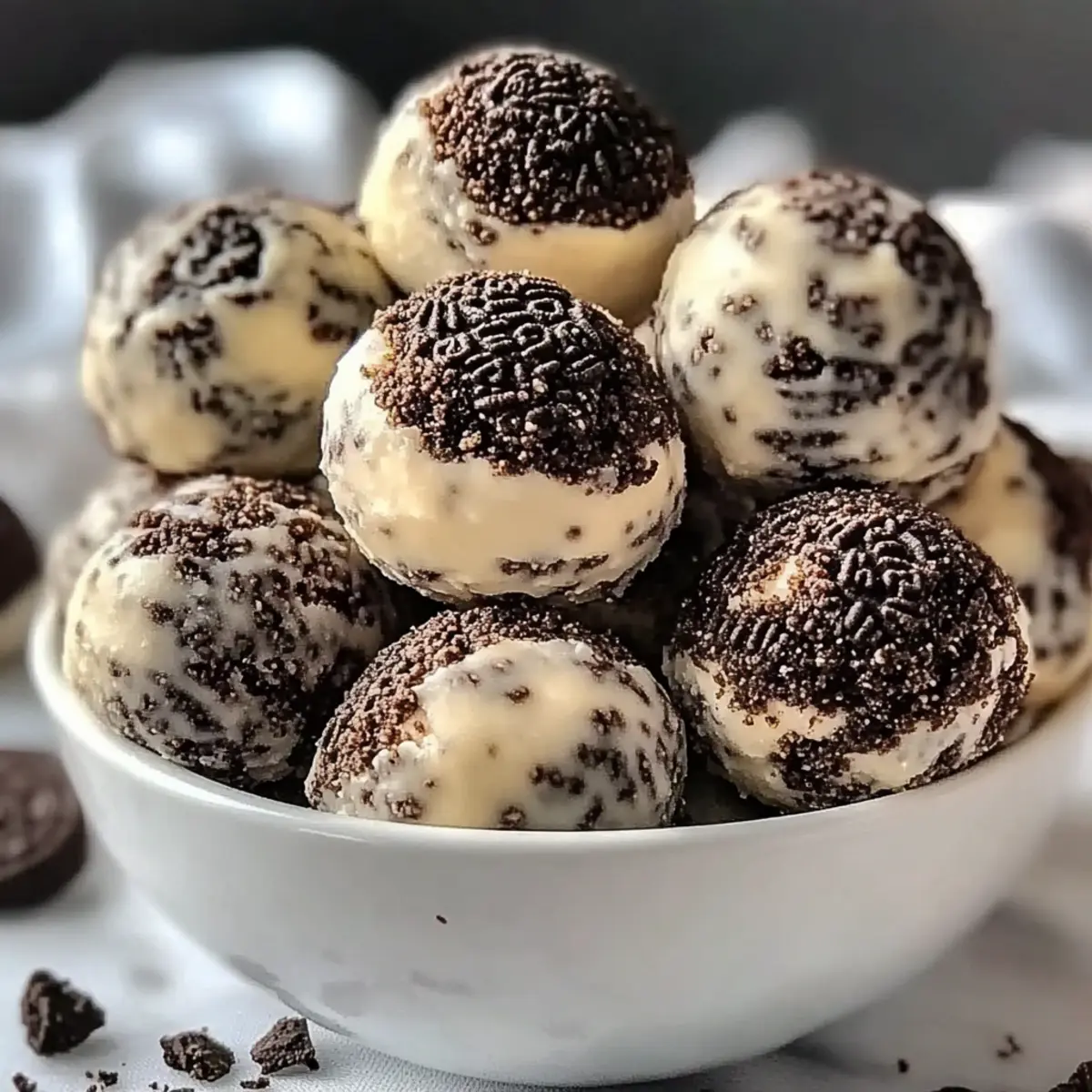 Cream Cheese Oreo Protein Balls