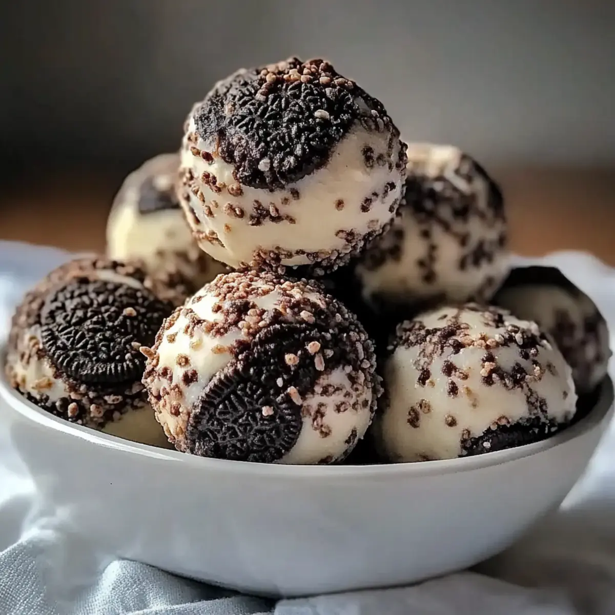 Cream Cheese Oreo Protein Balls