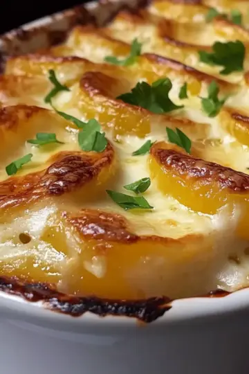 Creamy Cheesy Au Gratin Potatoes