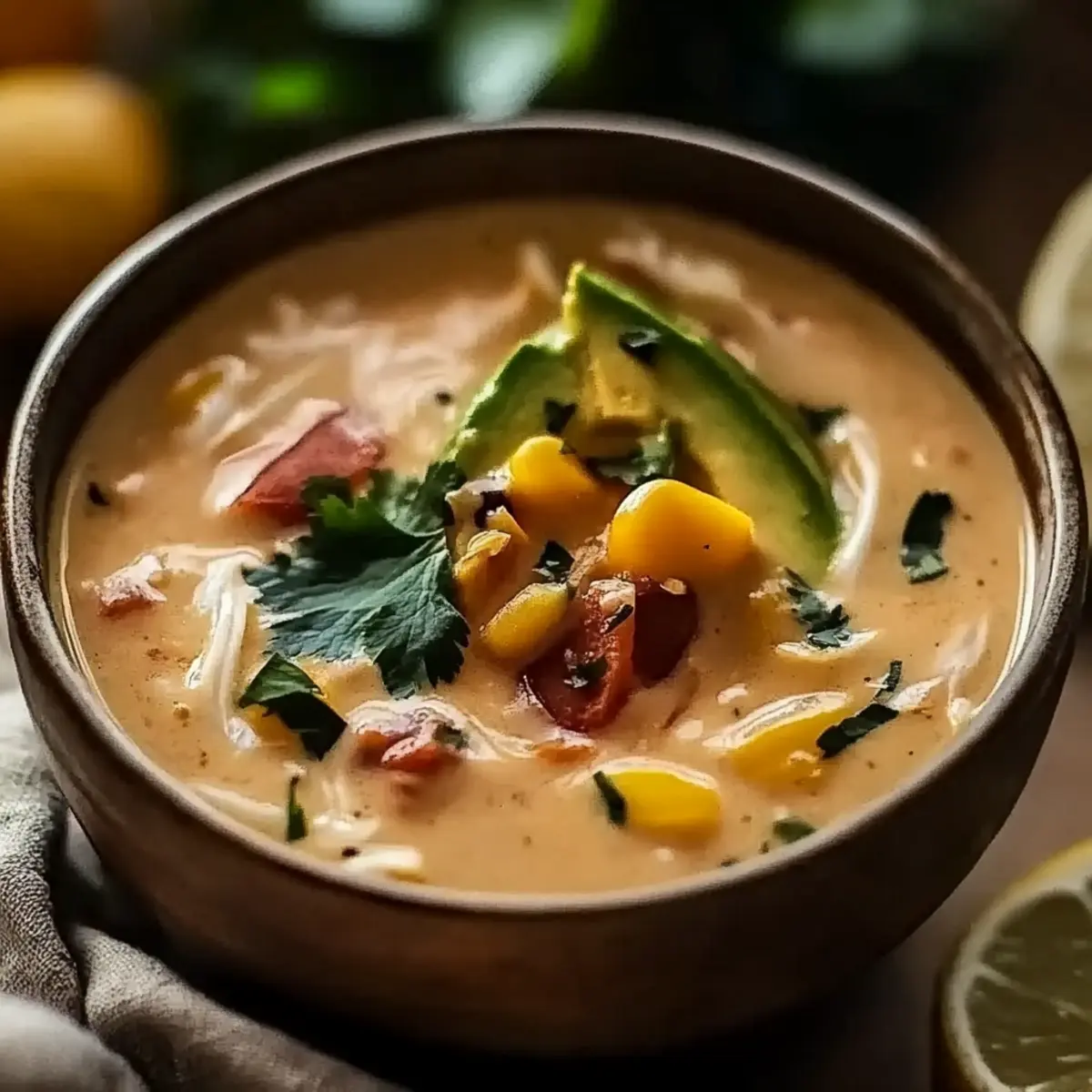 Creamy Chicken Taco Soup