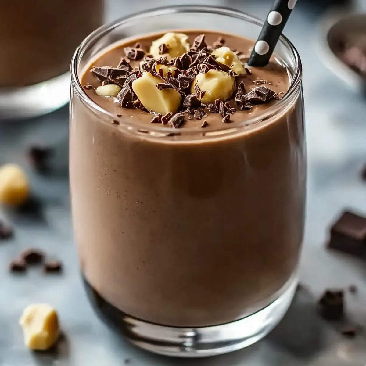 Creamy Chocolate Peanut Butter Protein Smoothie