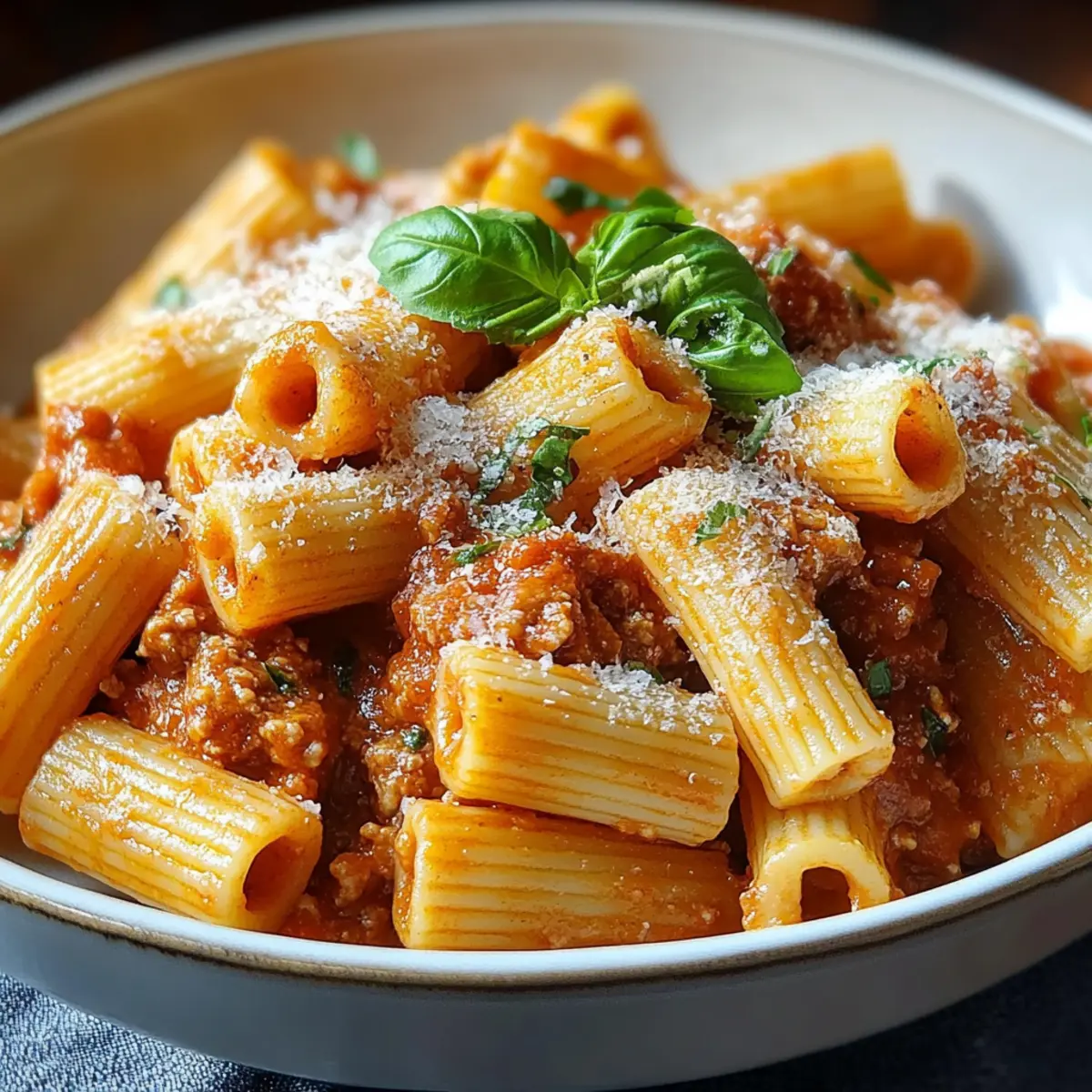 Creamy Spicy Italian Rigatoni