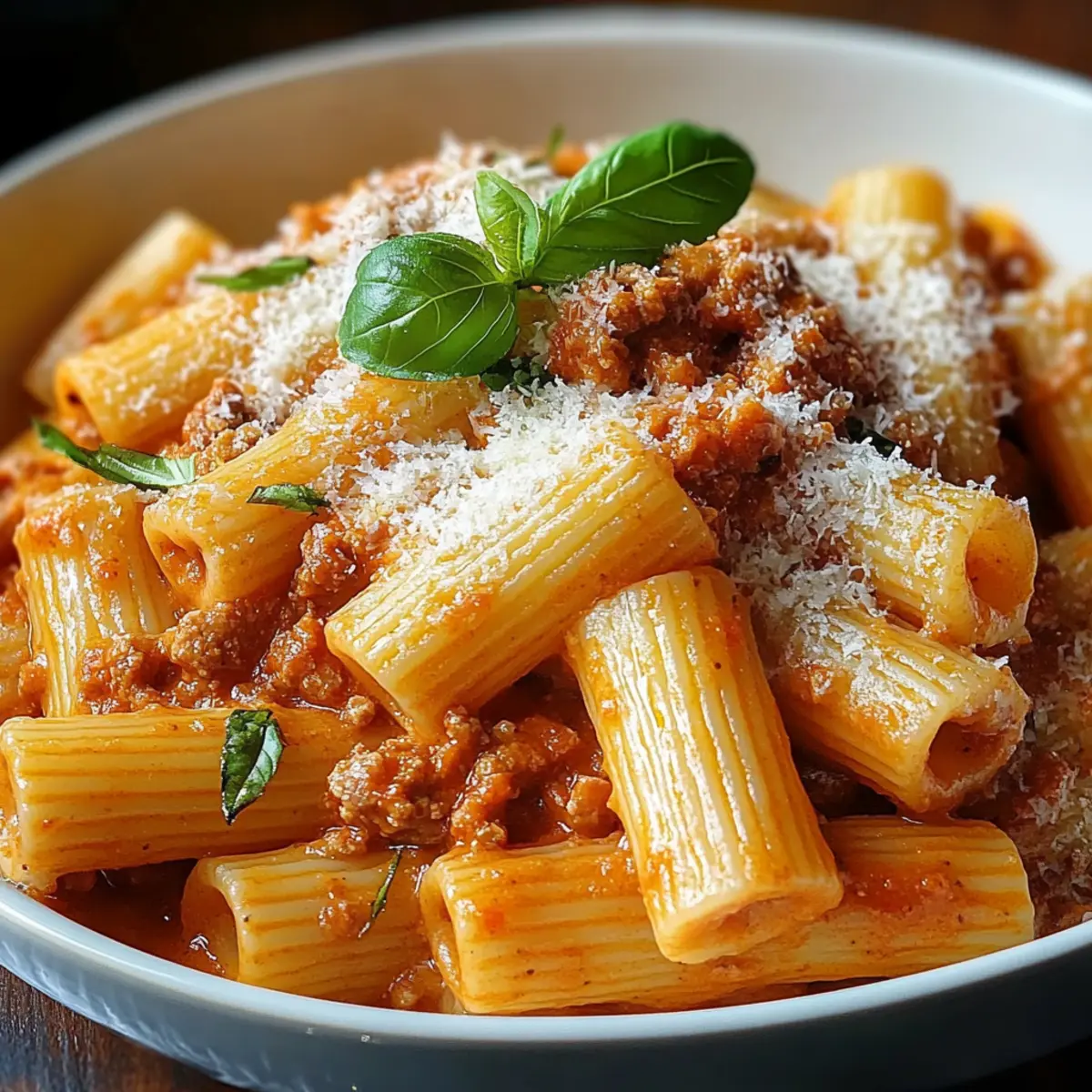 Creamy Spicy Italian Rigatoni