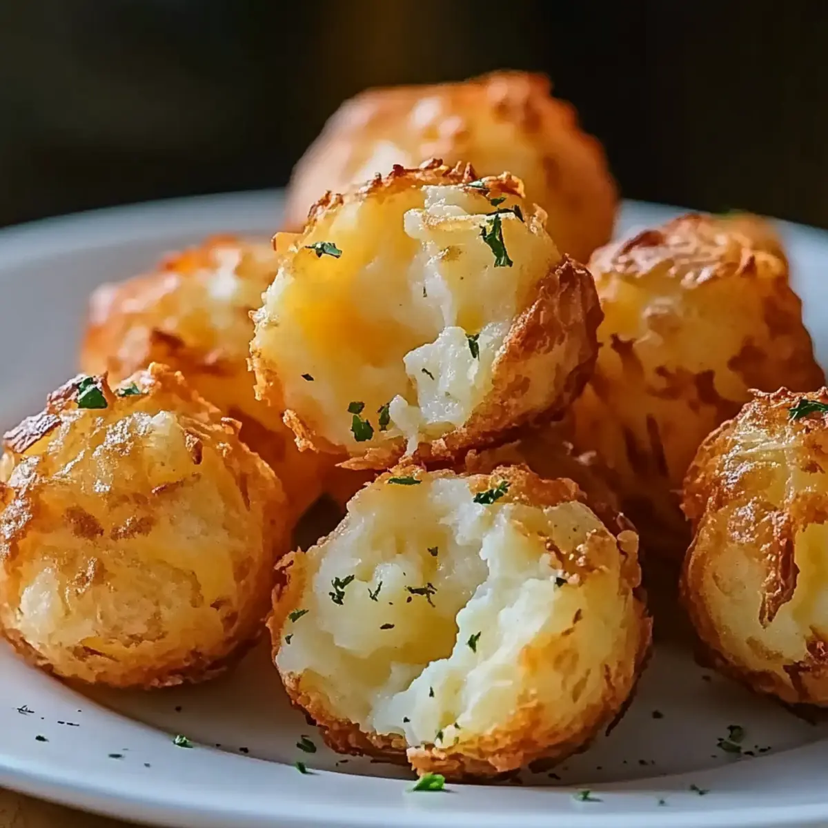 Crispy Mashed Potato Cheese Puffs