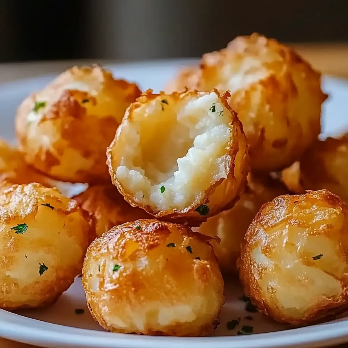 Crispy Mashed Potato Cheese Puffs