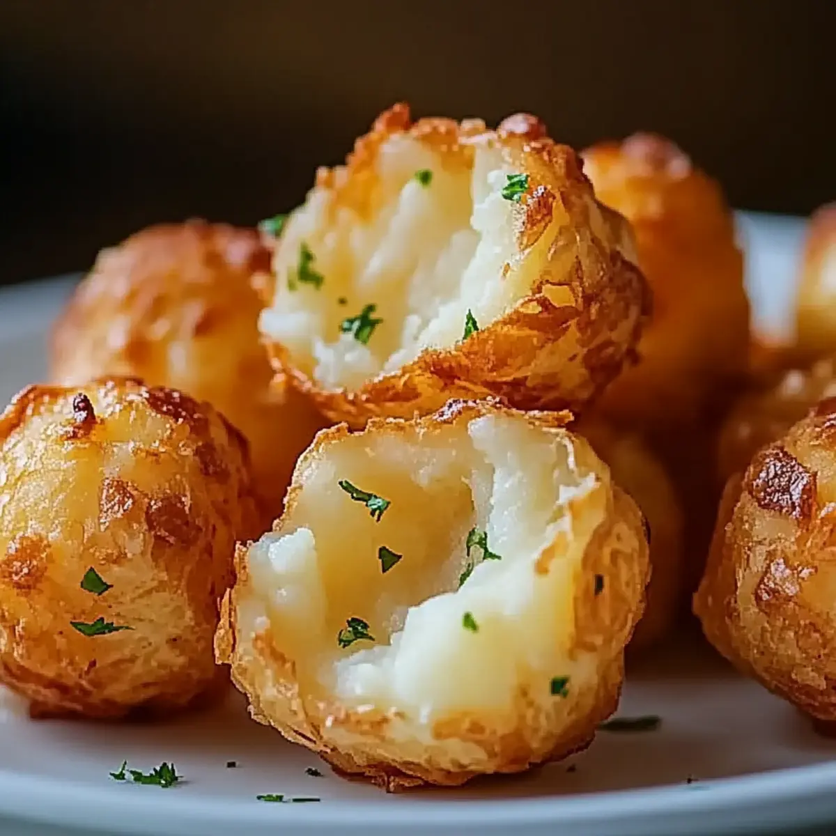 Crispy Mashed Potato Cheese Puffs