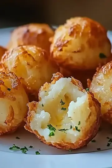 Crispy Mashed Potato Cheese Puffs