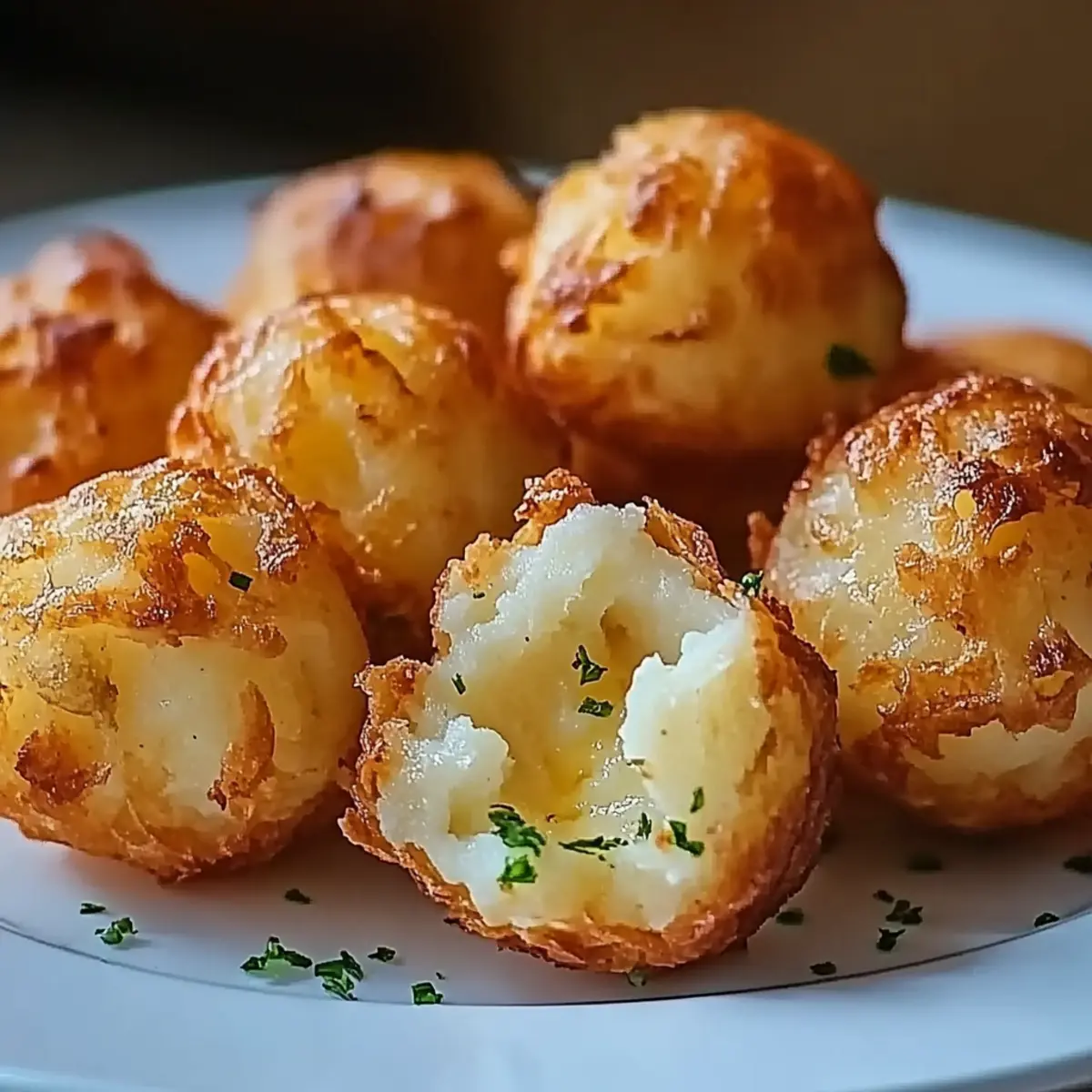 Crispy Mashed Potato Cheese Puffs
