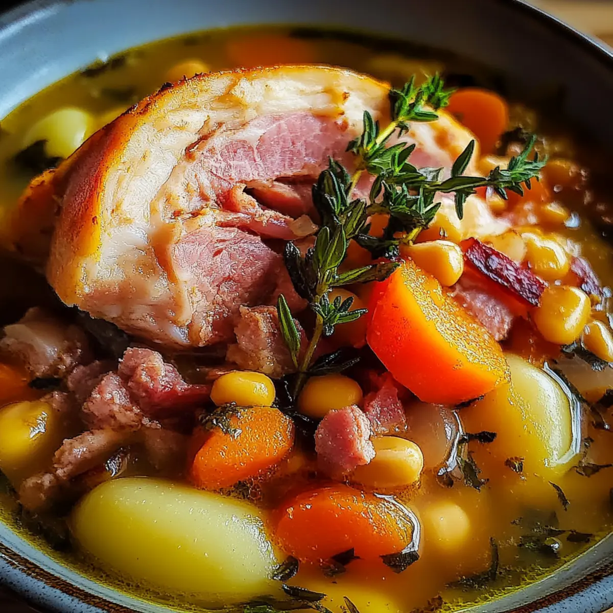 Crockpot Ham and Bean Soup