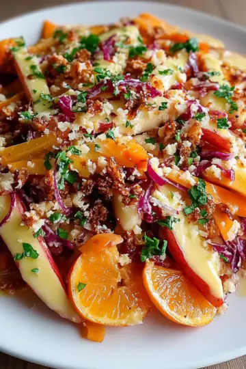 Crunchy Apple Carrot Salad with Creamy Citrus Dressing