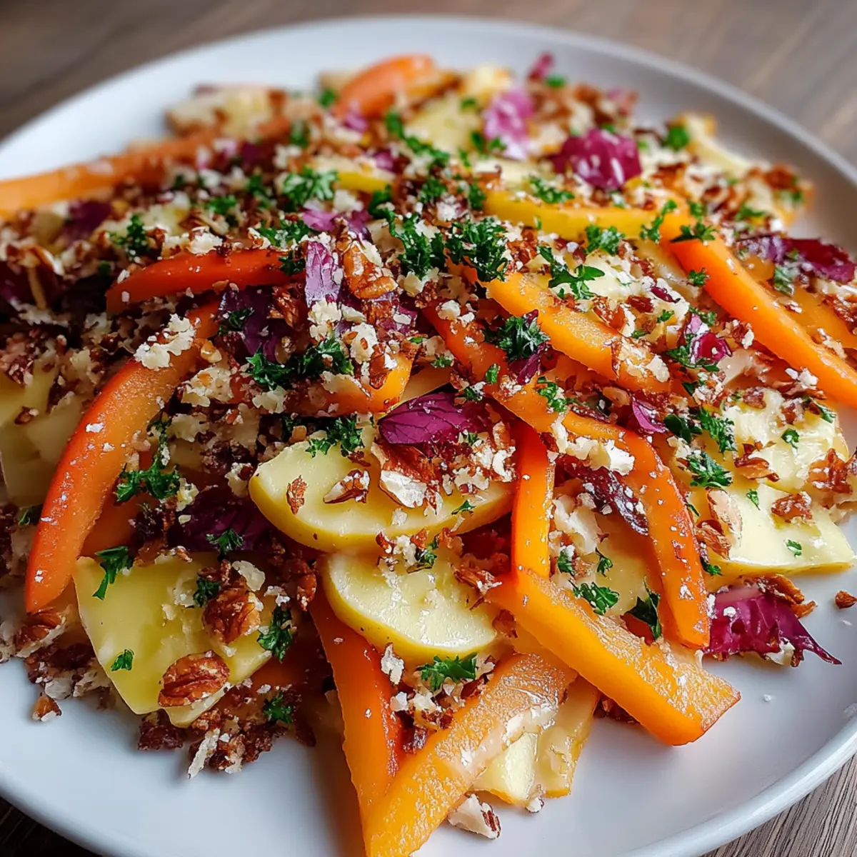 Crunchy Apple Carrot Salad with Creamy Citrus Dressing