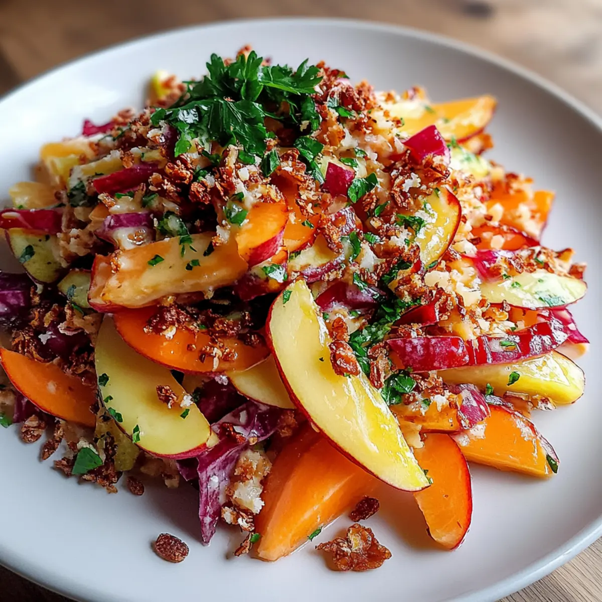 Crunchy Apple Carrot Salad with Creamy Citrus Dressing