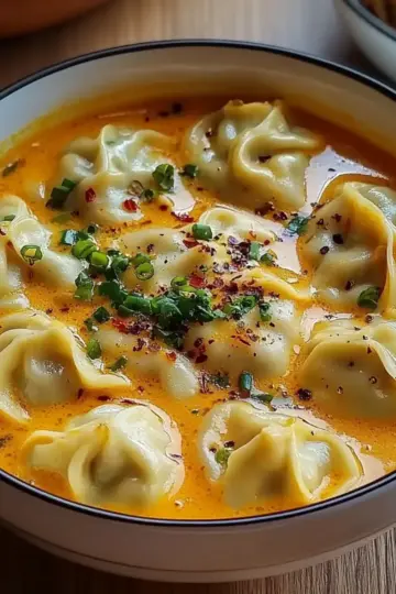 Dumplings Curry Soup