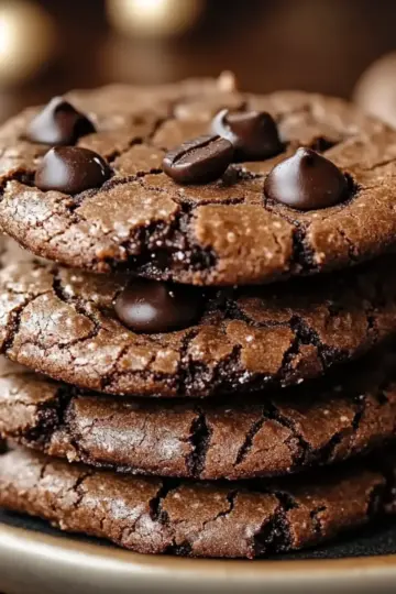 Espresso Chocolate Fudge Cookies
