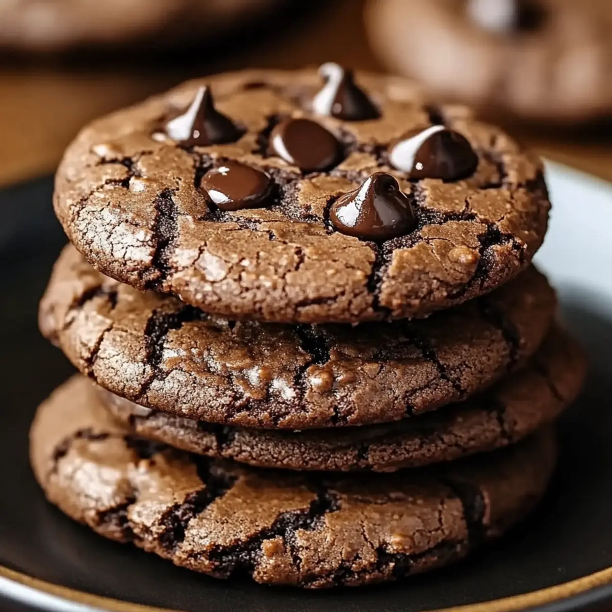 Espresso Chocolate Fudge Cookies