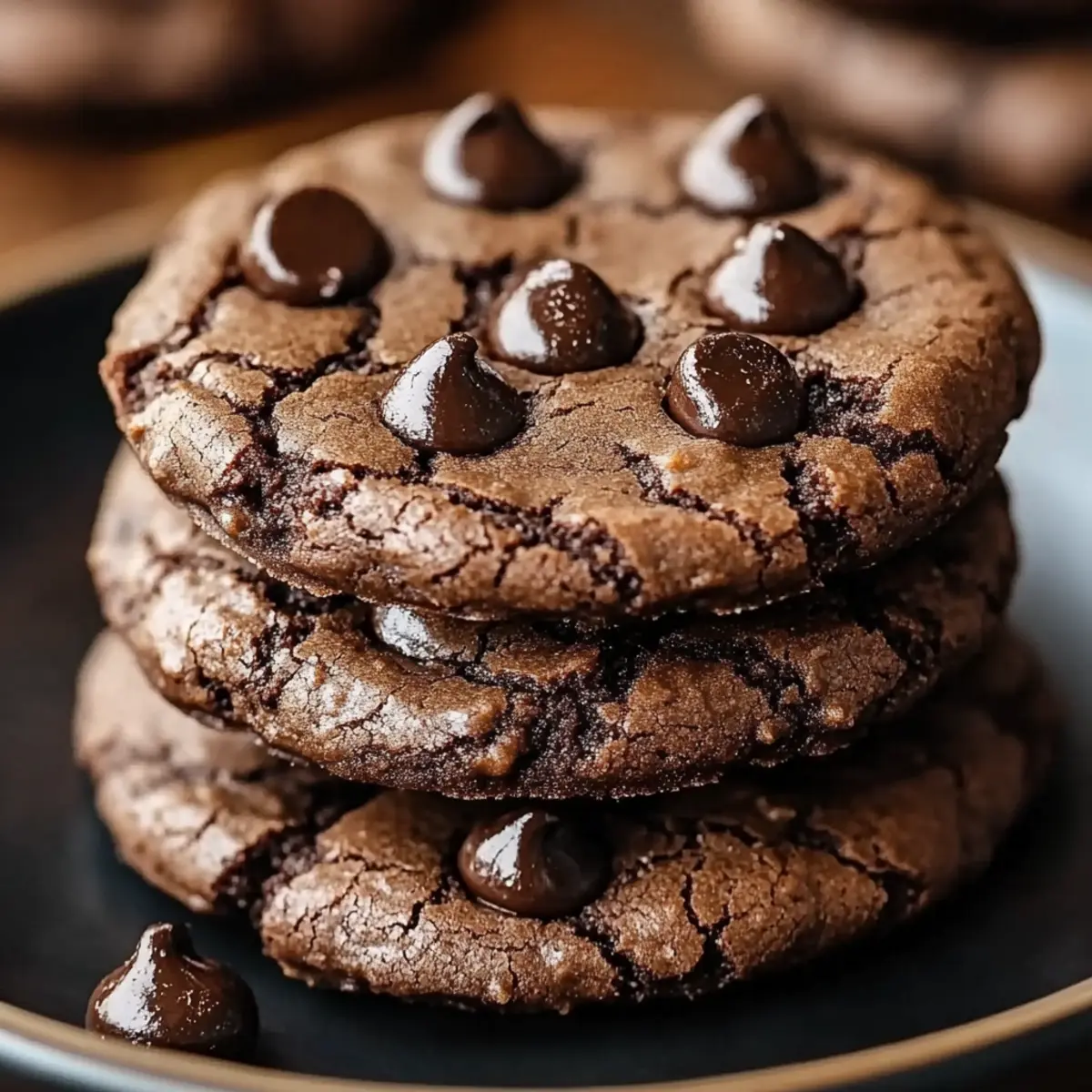 Espresso Chocolate Fudge Cookies