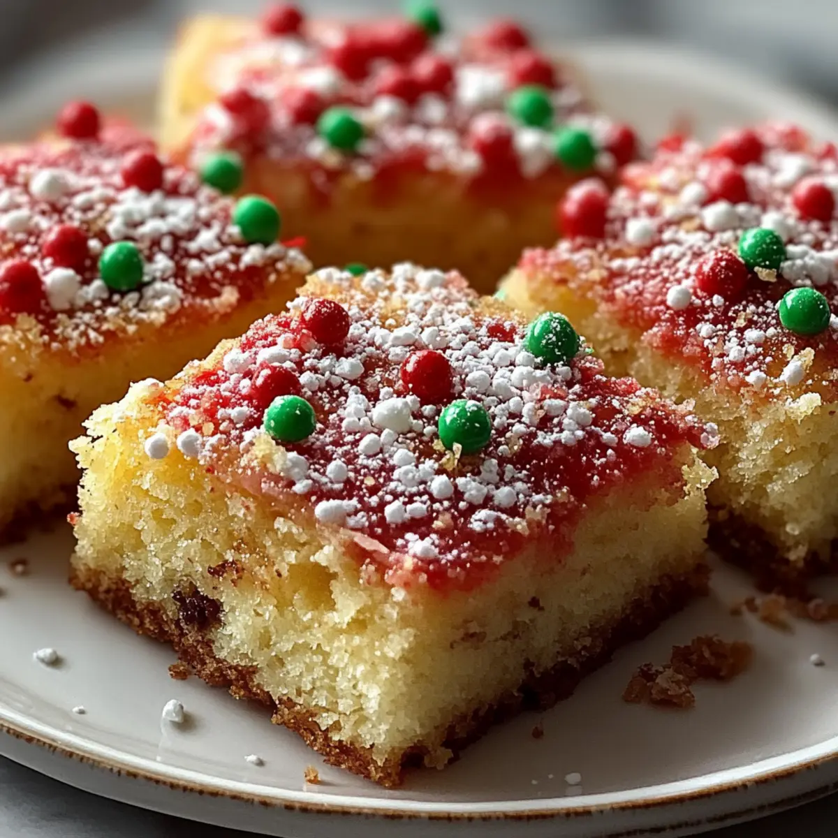 Festive Christmas Sugar Cookie Bars