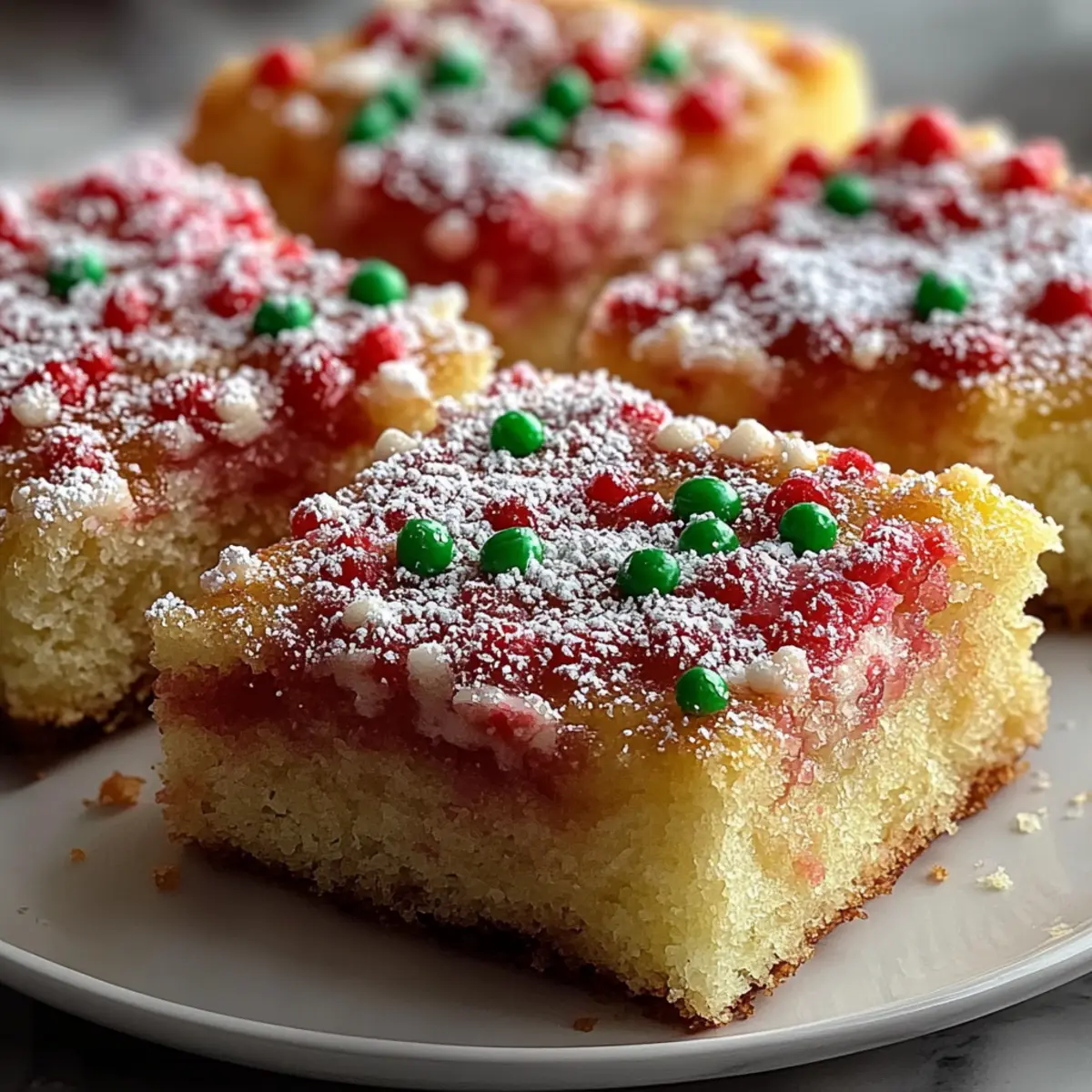 Festive Christmas Sugar Cookie Bars