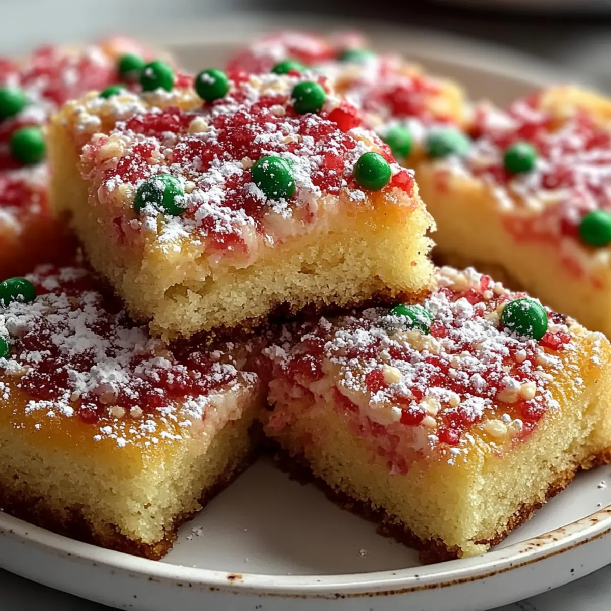 Festive Christmas Sugar Cookie Bars
