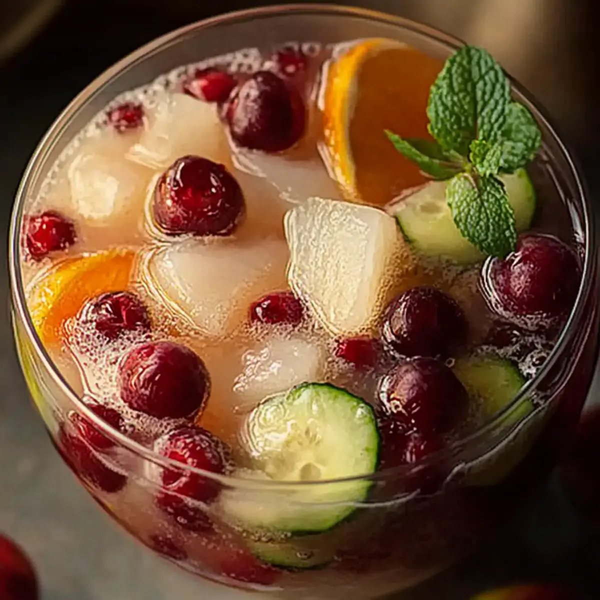 Festive White Christmas Sangria