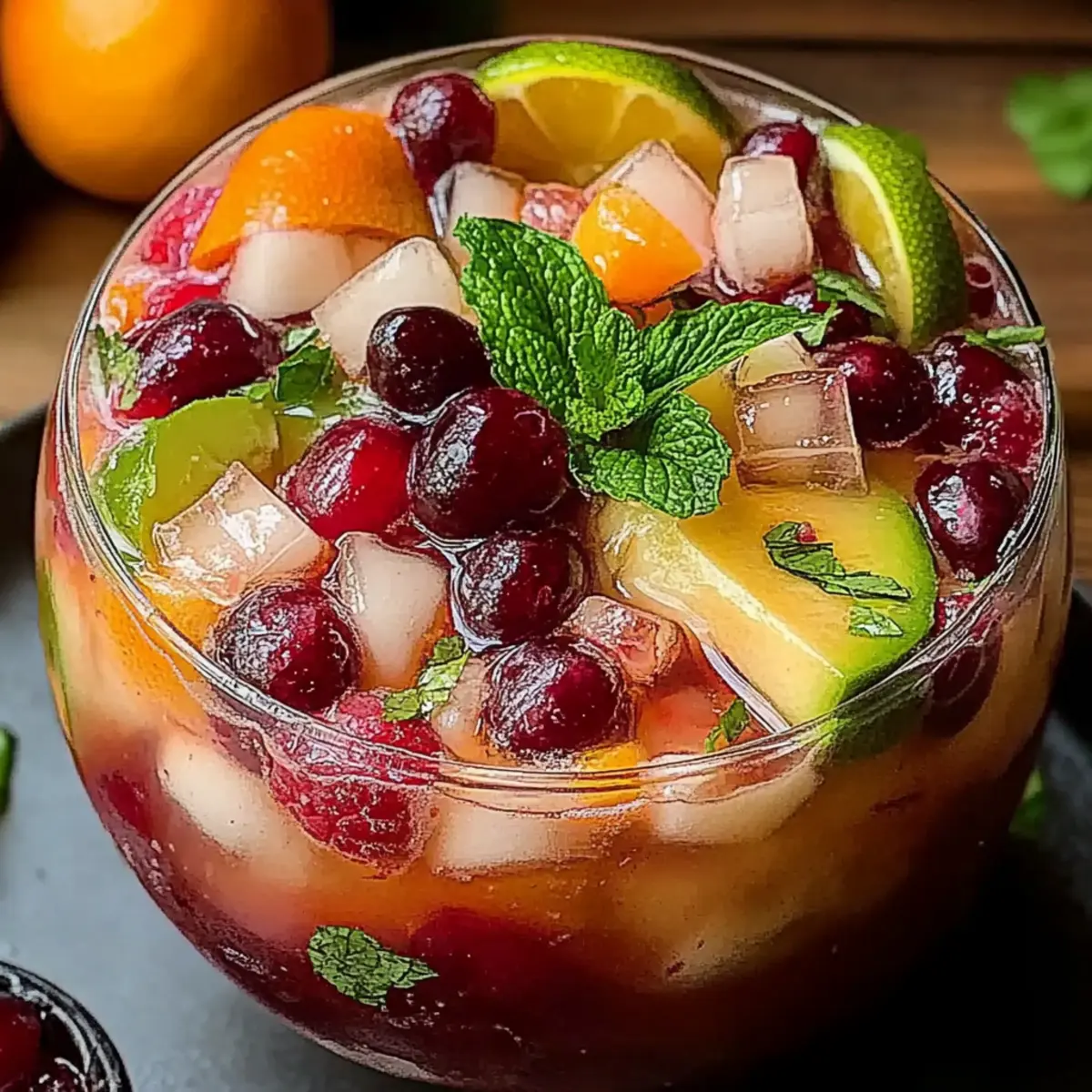 Festive White Christmas Sangria