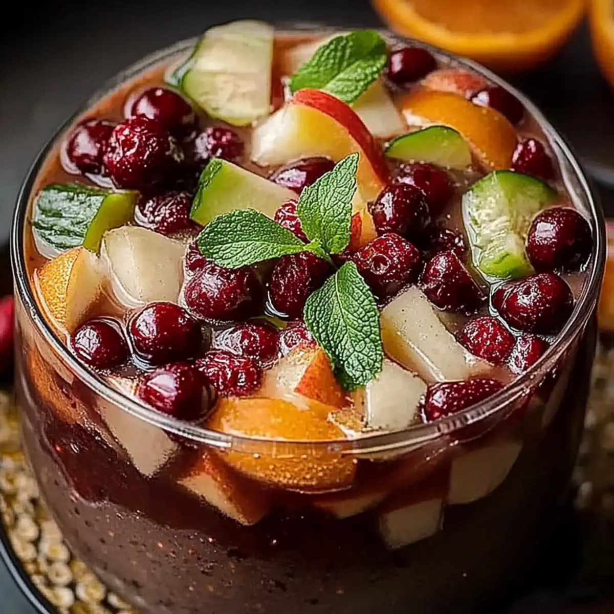 Festive White Christmas Sangria