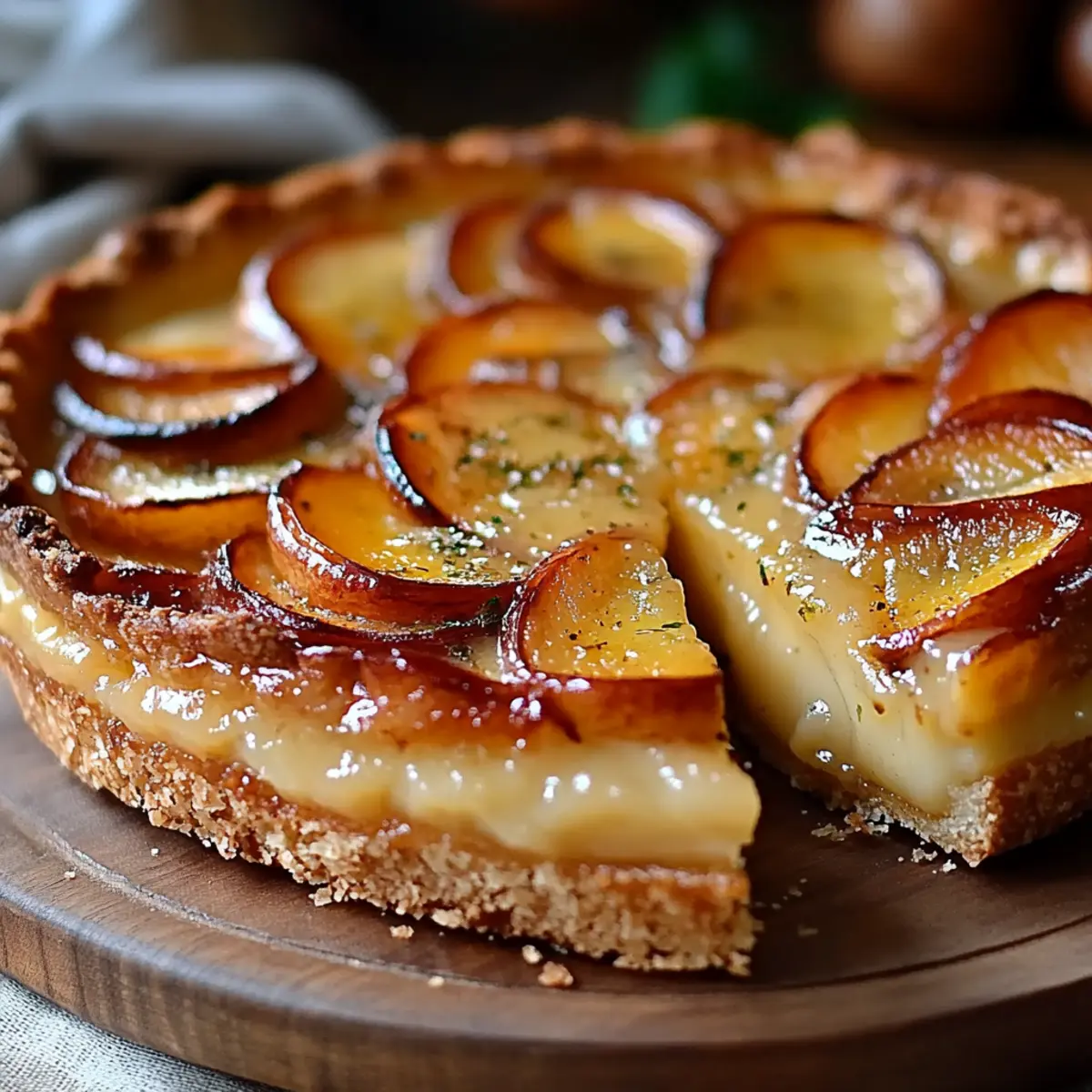 French Custard Pie with Apples