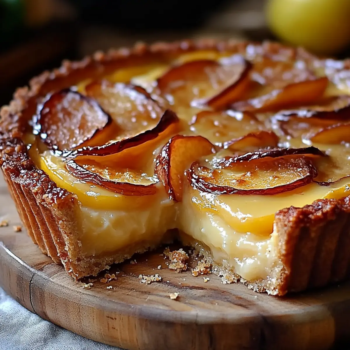 French Custard Pie with Apples